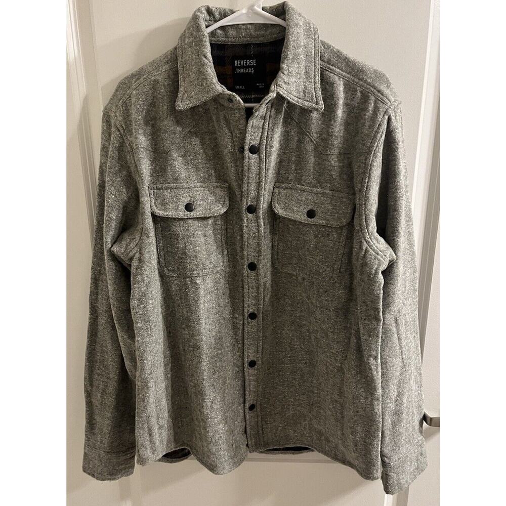 NWT Reverse Threads‎ Jacket Mens Size S Snap Butt… - image 2